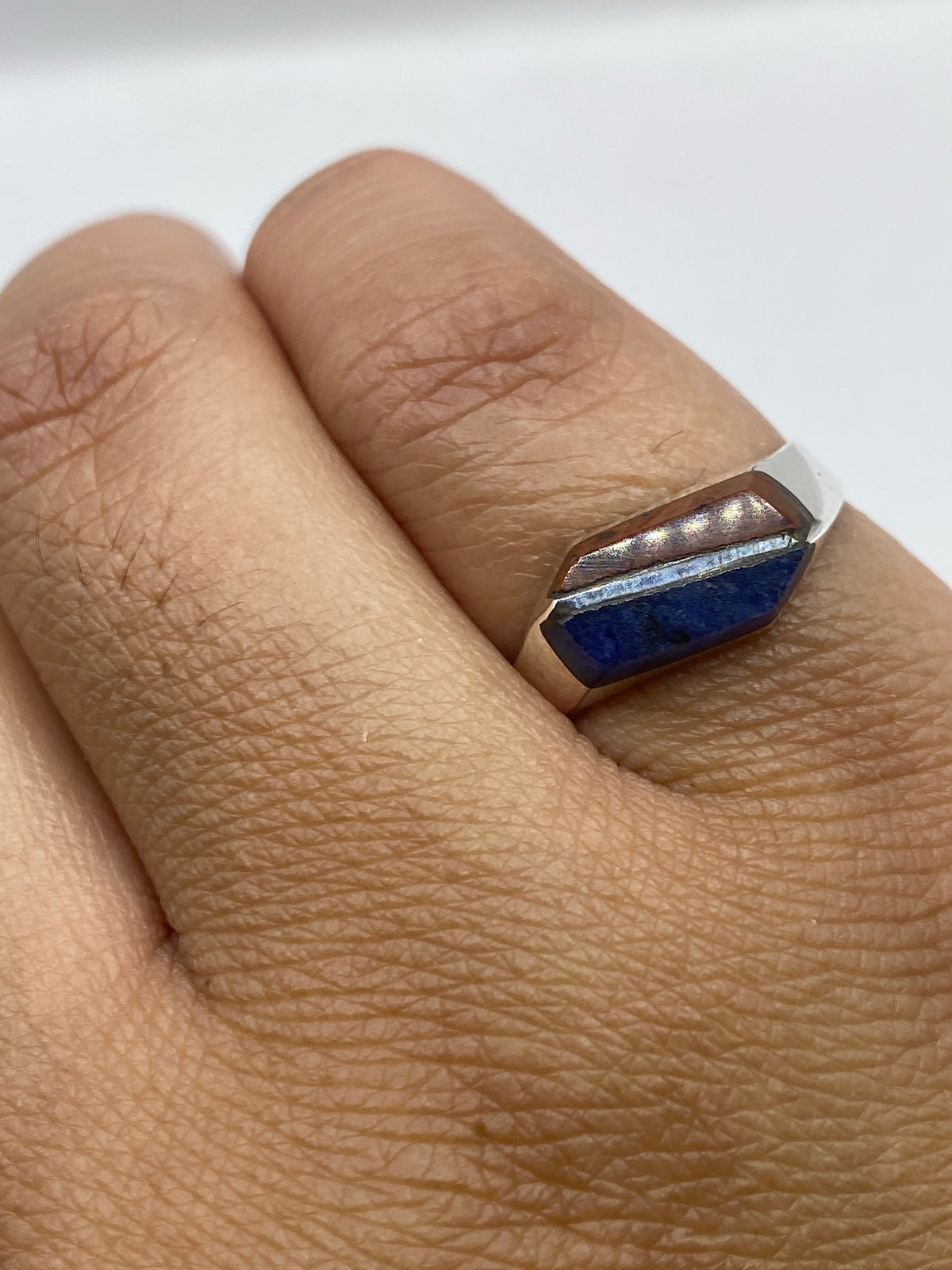 Anillo de Plata 925 con Lapislázuli Azul — Taxco — foto 6