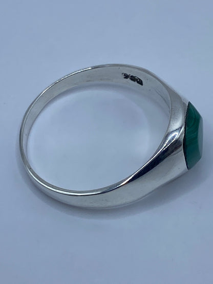 Anillo de Plata 950 con Malaquita Verde — Taxco — foto 5