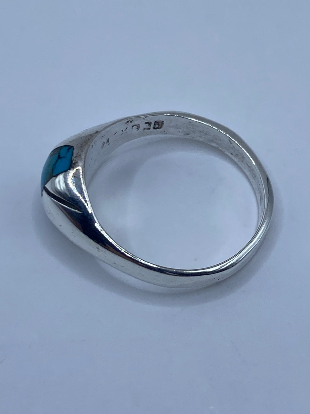 Anillo de Plata Turquesa Azul — Taxco 925 Unisex — foto 5