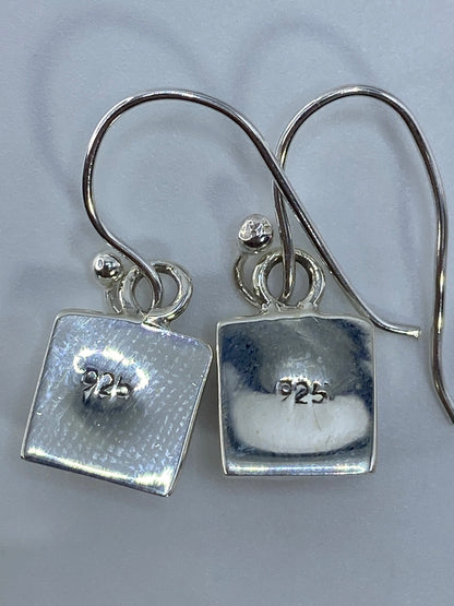 Aretes de Plata con Ópalo de Fuego Rosa — Taxco 925 — foto 5