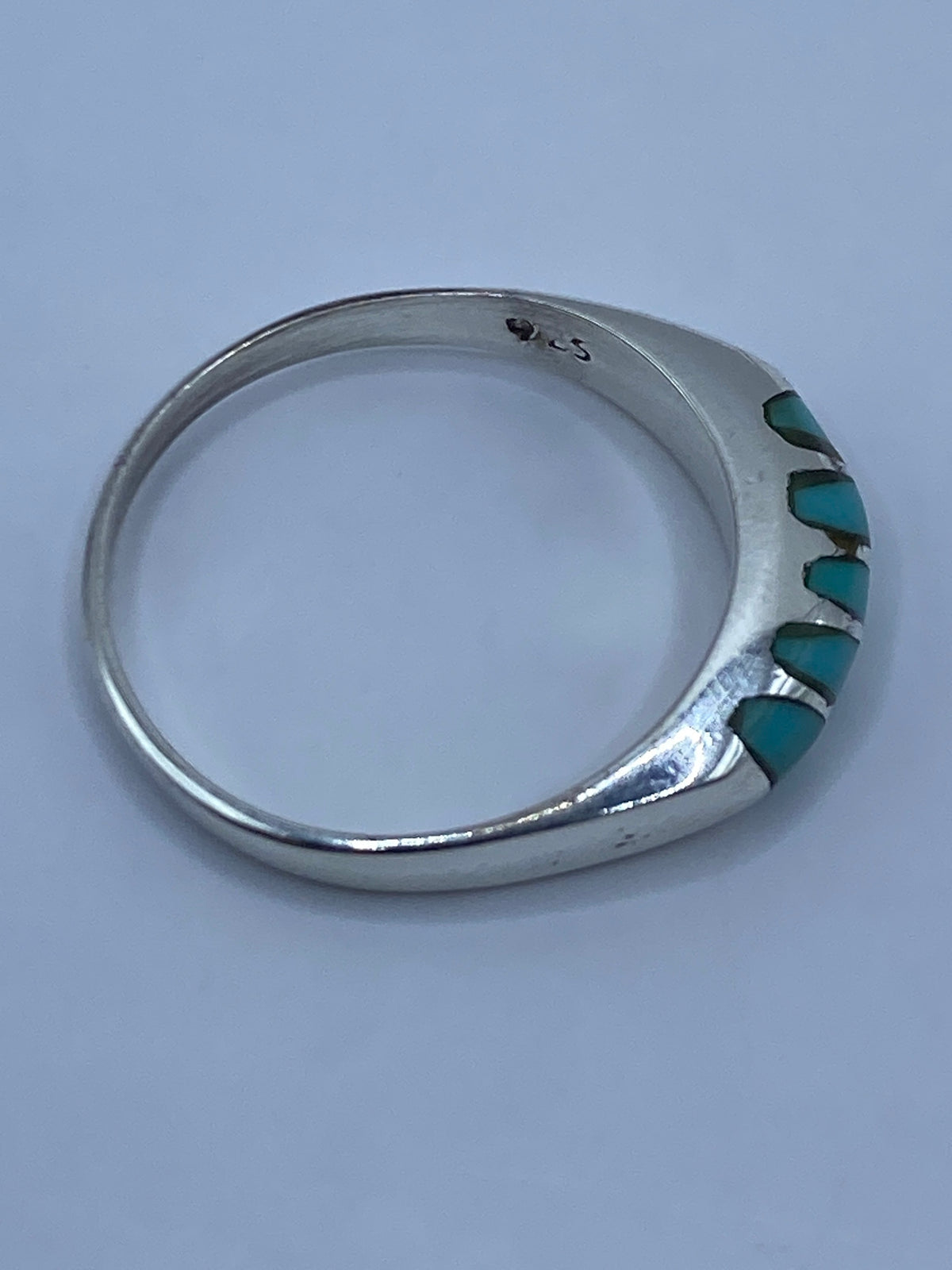 Anillo de Plata Turquesa Azul Cielo — Taxco 925 — foto 5