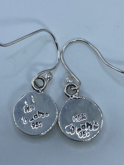 Aretes de Plata Ópalo de Fuego Verde Olivo — Taxco 950 — foto 5