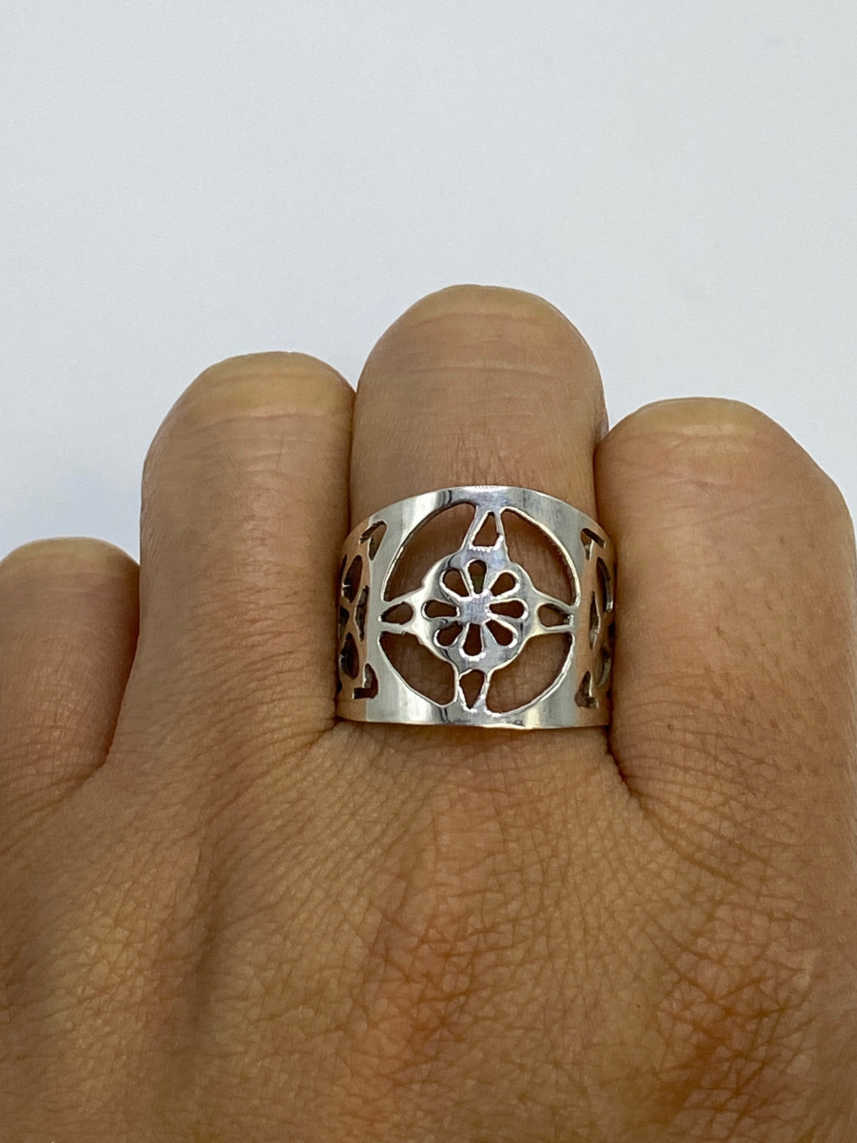 Anillo Nudo de Bruja Calado de Plata 925 — Taxco — foto 6