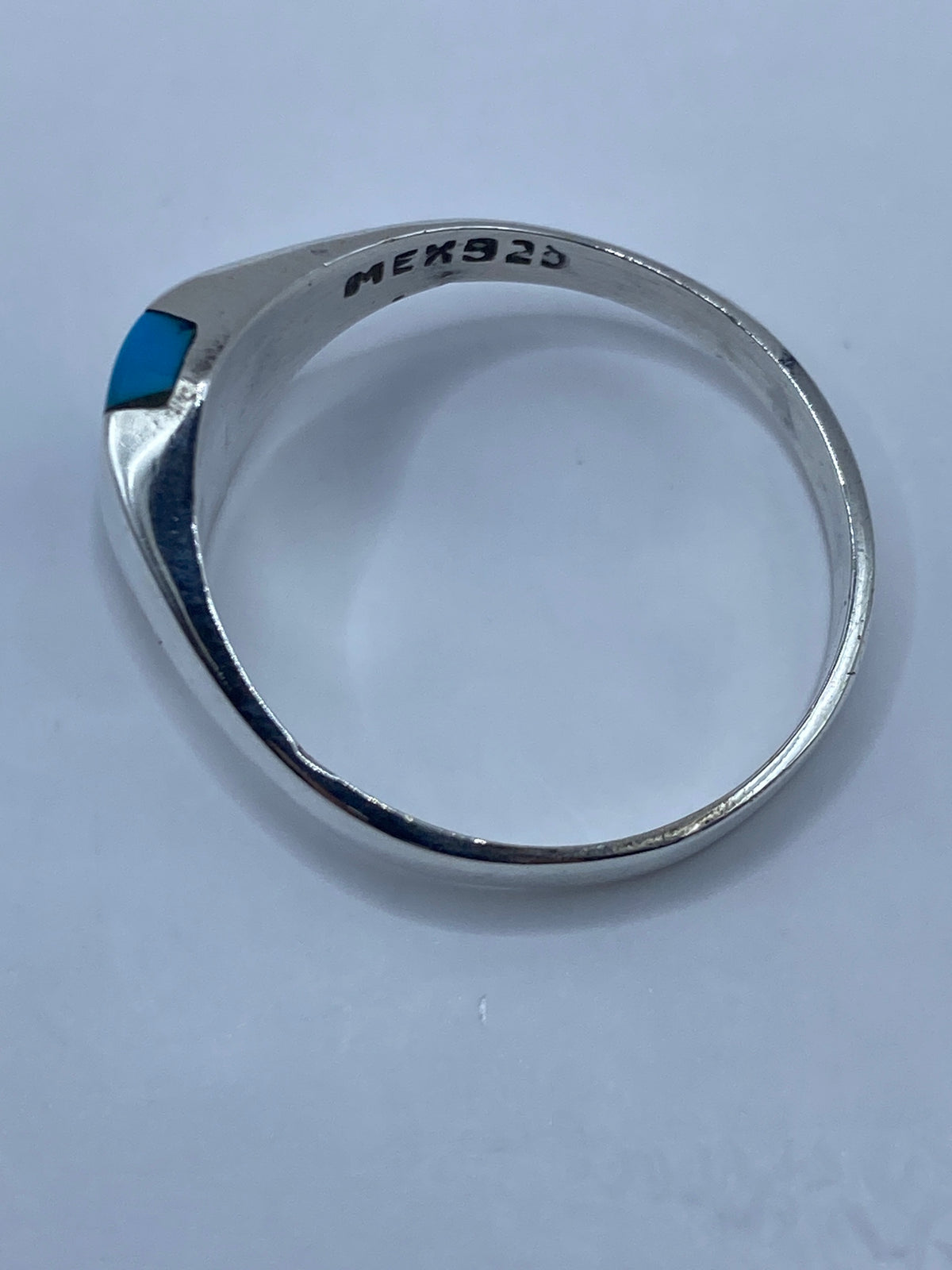 Anillo de Plata con Turquesa Azul Cielo — Taxco 925 — foto 5