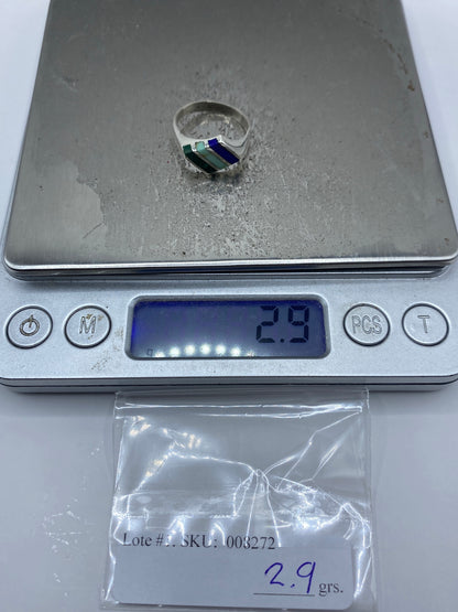 Anillo de Plata 925 Turquesa y Malaquita — Taxco — foto 7