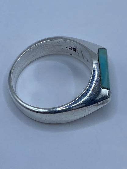 Anillo de Plata Turquesa Azul Cielo — Taxco 925 — foto 5