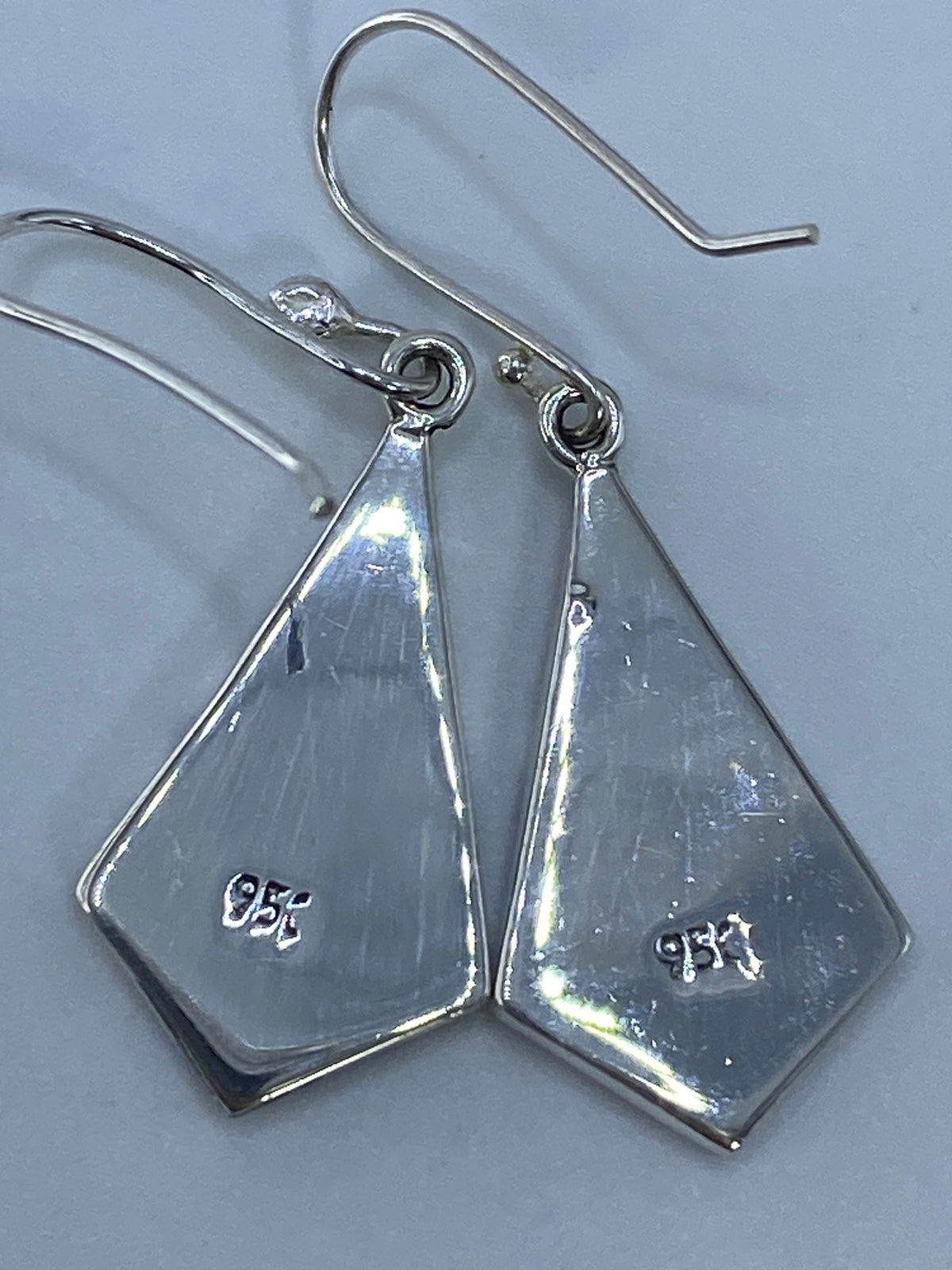 Aretes de Plata 950 con Ópalo de Fuego Multicolor — Taxco — foto 5
