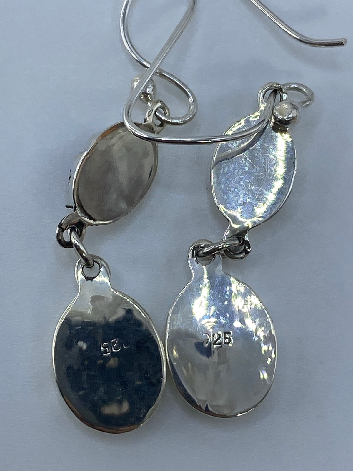 Aretes de Plata con Ópalo de Fuego Rosa — Taxco 925 — foto 5