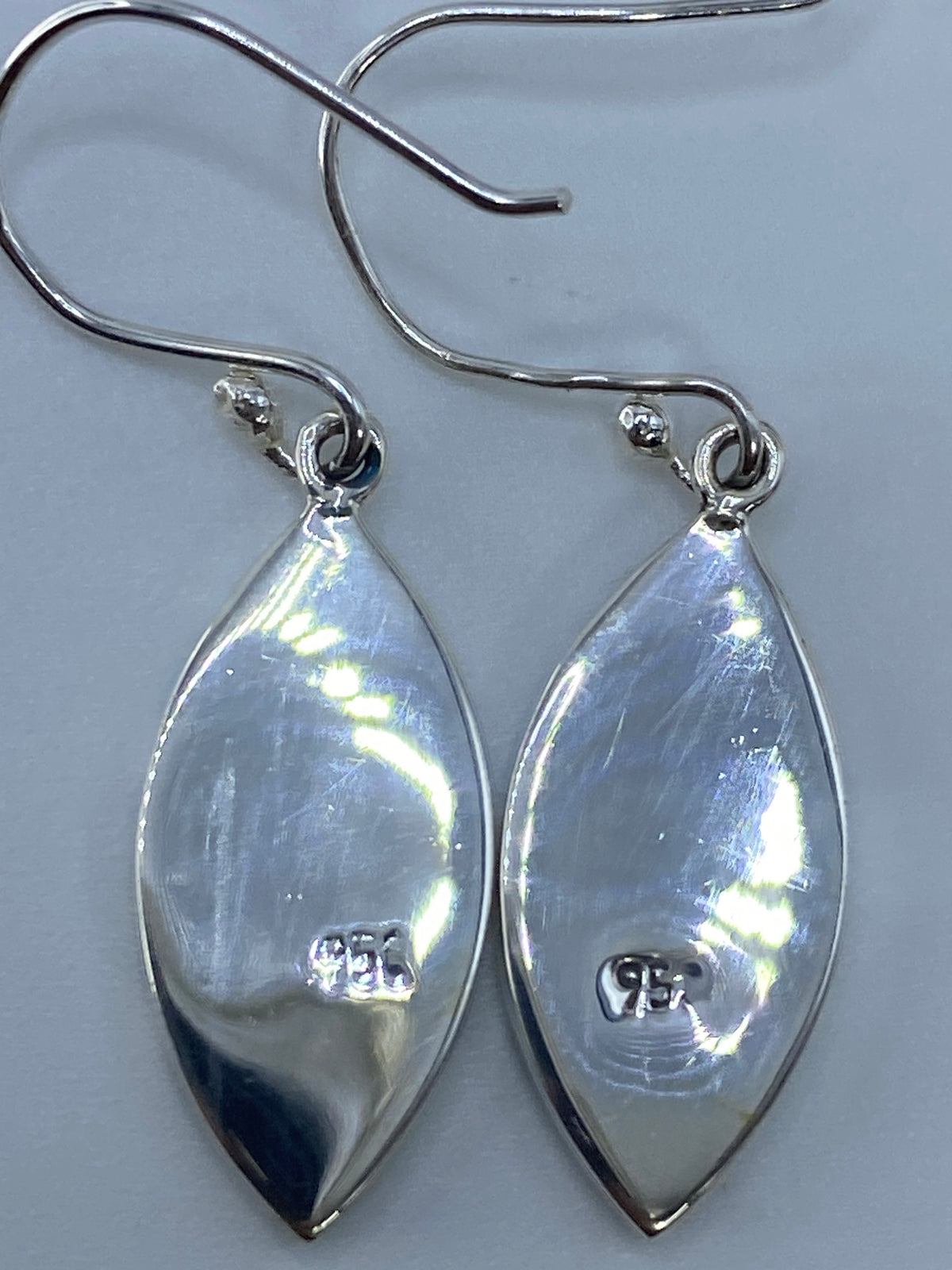Aretes de Plata con Ópalo de Fuego Verde — Taxco 950 — foto 5