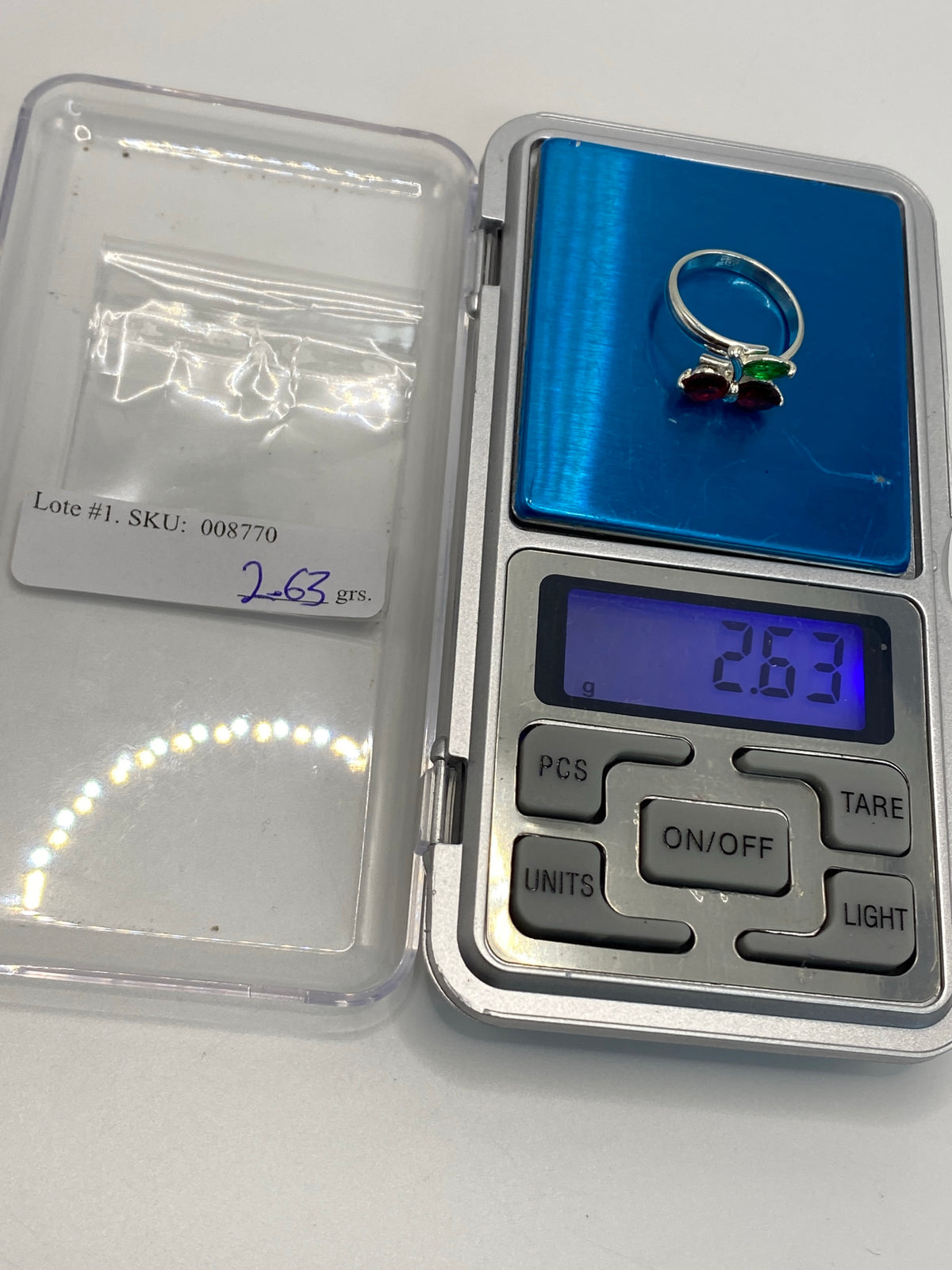 Anillo de Plata con Circonia Roja — Taxco 925 — foto 7