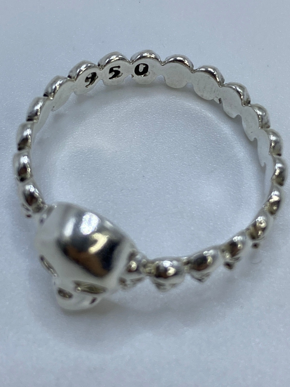 Anillo de Plata Calavera Fundida — Taxco 950 — foto 5