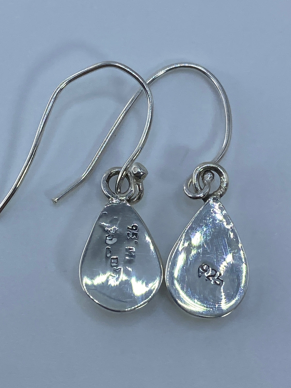 Aretes de Plata Ópalo de Fuego Verde — Taxco 925 — foto 5