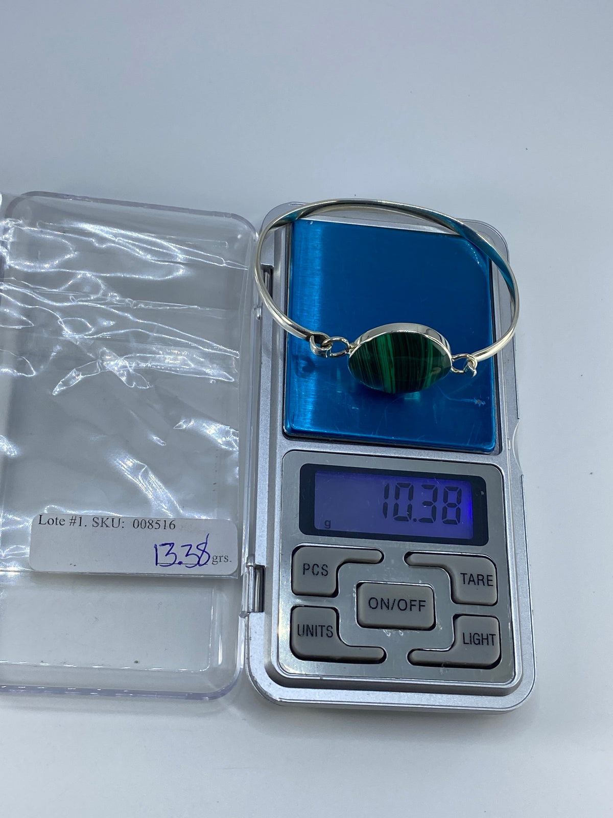 Brazalete de Plata 950 con Malaquita — Taxco — foto 7