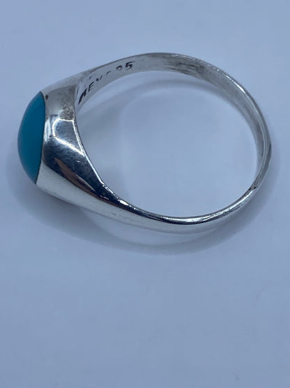Anillo de Plata con Turquesa Azul Cielo — Taxco 925 — foto 5