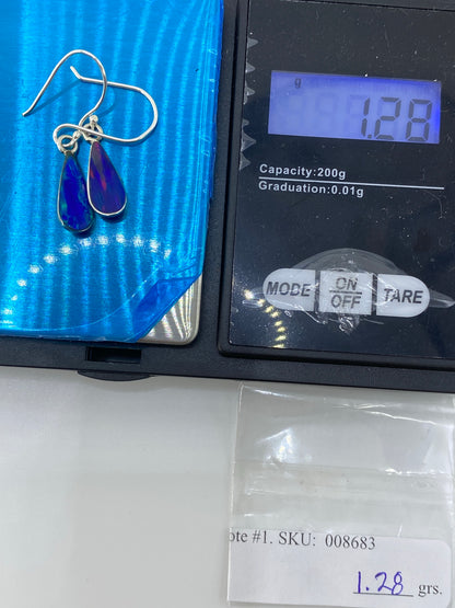 Aretes de Plata con Ópalo de Fuego — Taxco 925 — foto 6