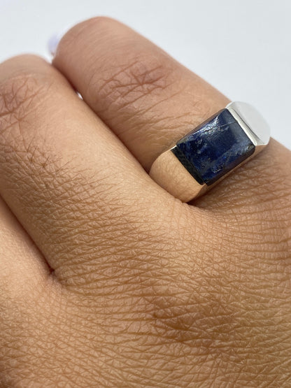 Anillo de Plata con Lapislázuli Azul — Taxco 925 — foto 6