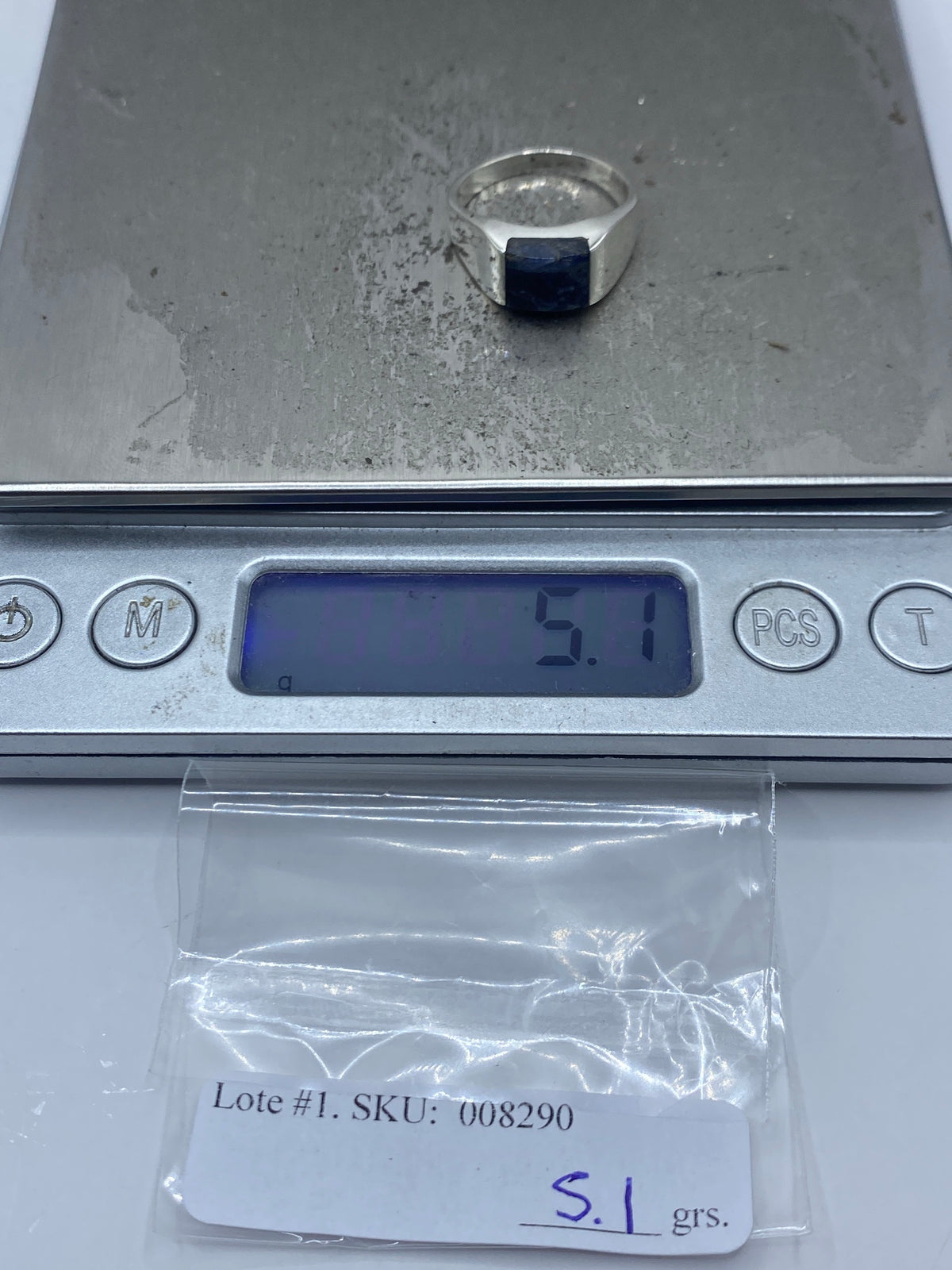 Anillo de Plata con Lapislázuli Azul — Taxco 925 — foto 7