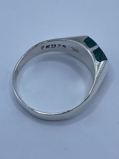 Anillo de Malaquita Verde en Plata 925 — Taxco — foto 5