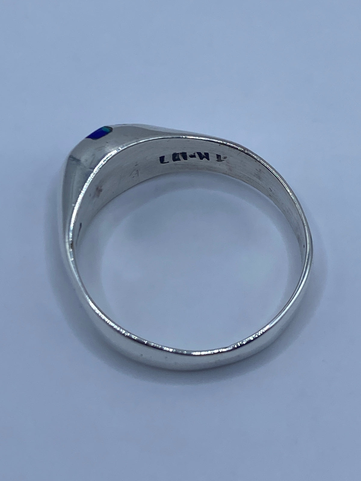 Anillo de Plata con Piedra Azul Engastada — Taxco 925 — foto 5
