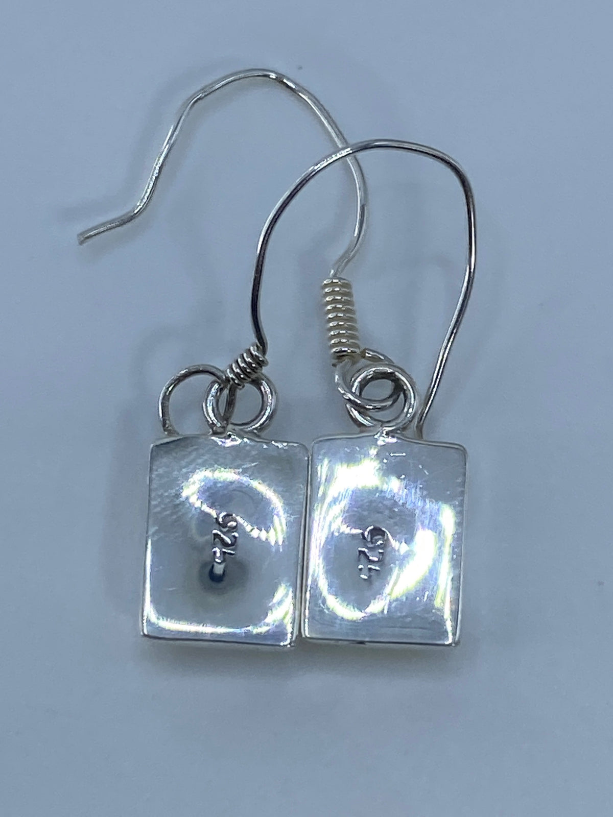 Aretes de Plata con Ópalo de Fuego Rosa — Taxco 925 — foto 5