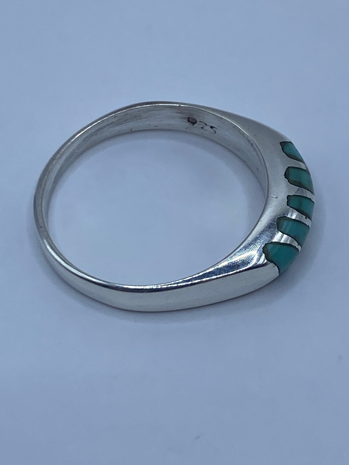 Anillo Turquesa Azul Cielo de Plata 925 — Taxco — foto 5