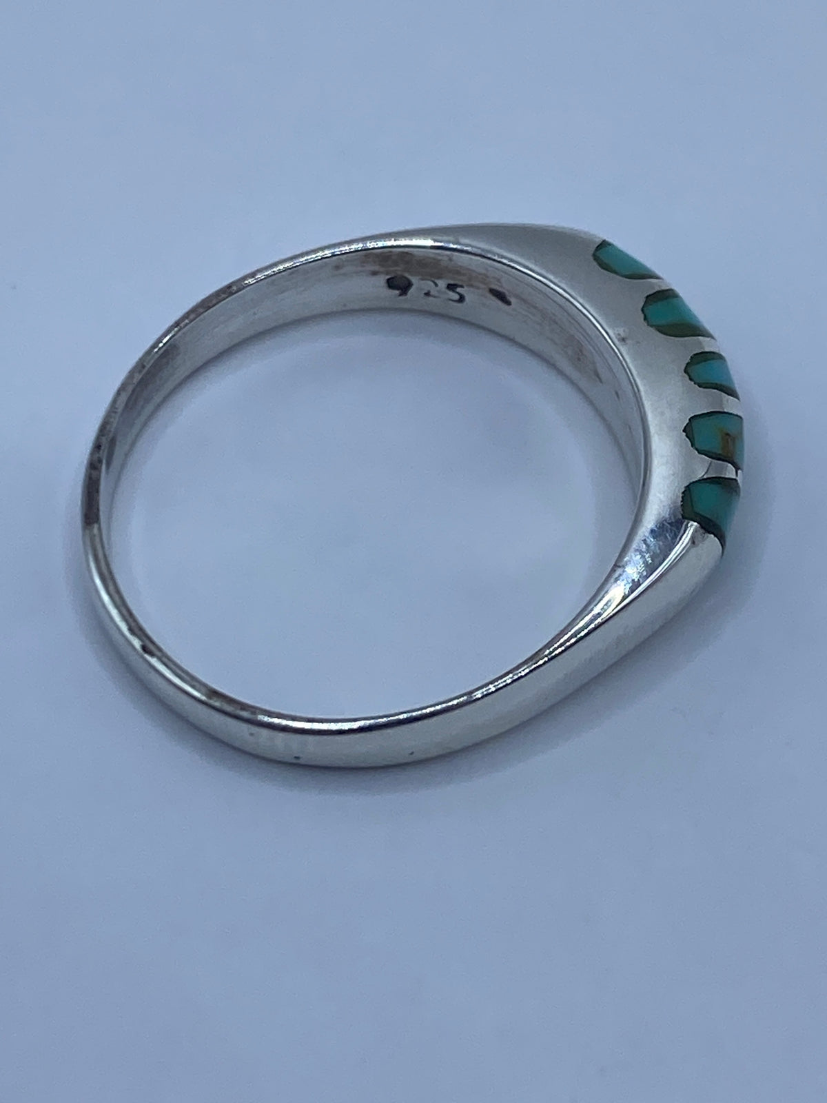 Anillo de Plata 925 con Turquesa Azul Cielo — Taxco — foto 5