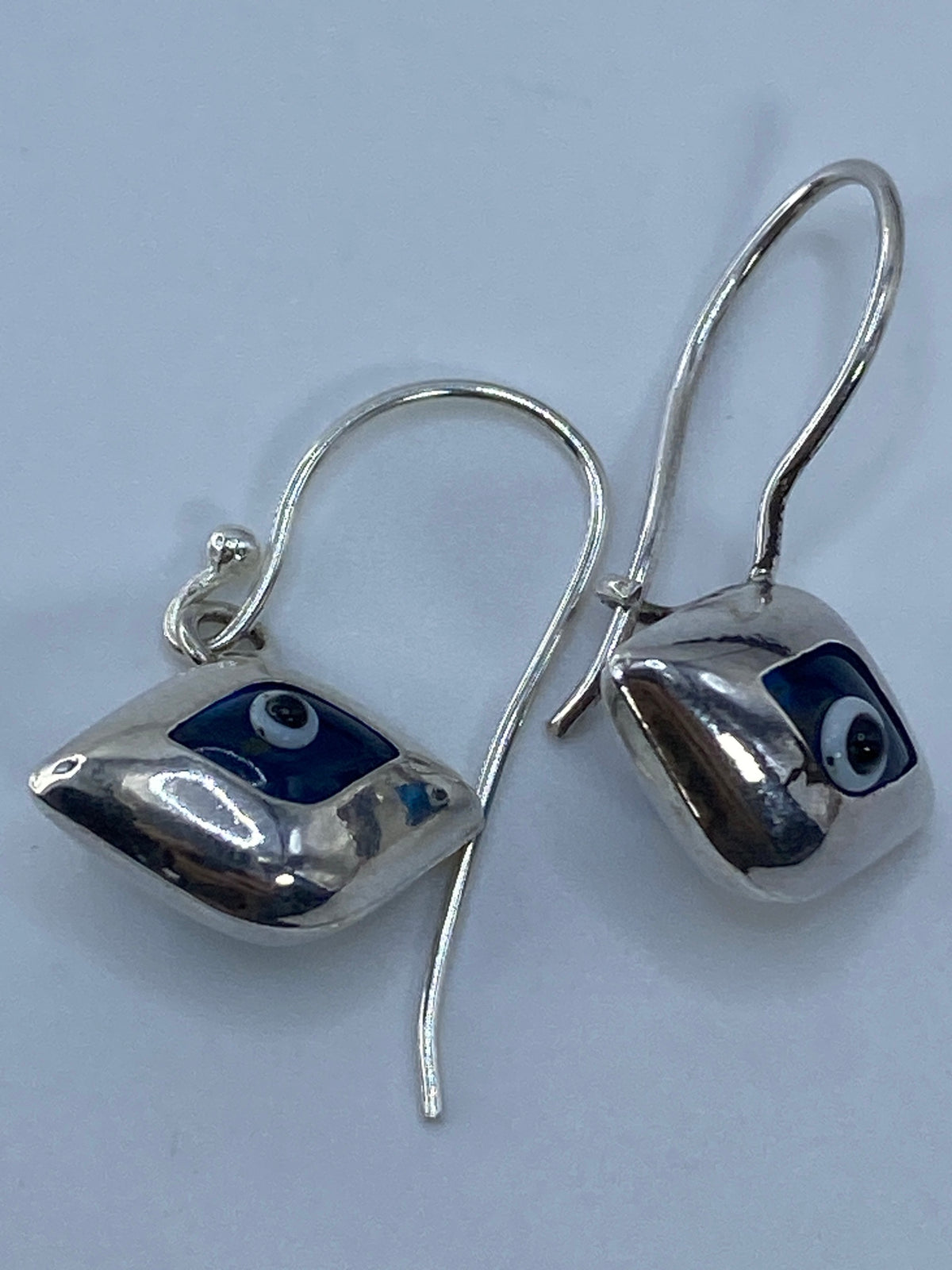 Aretes de Plata 925 con Piedra Azul Cielo — Taxco — foto 5