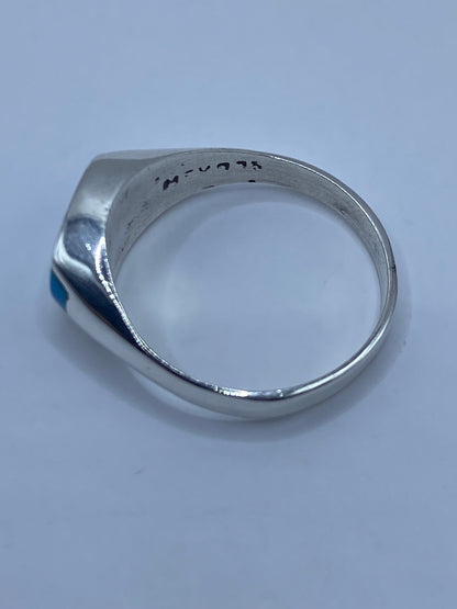 Anillo de Plata con Turquesa Azul Cielo — Taxco 925 — foto 5