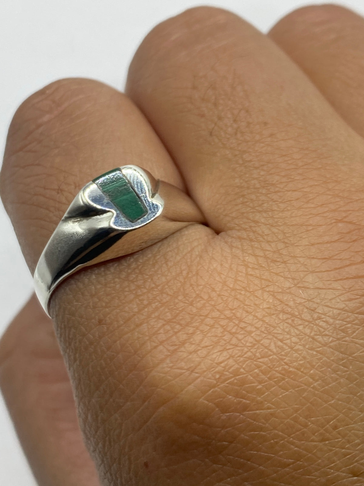 Anillo de Plata Malaquita Verde — Taxco 925 — foto 6