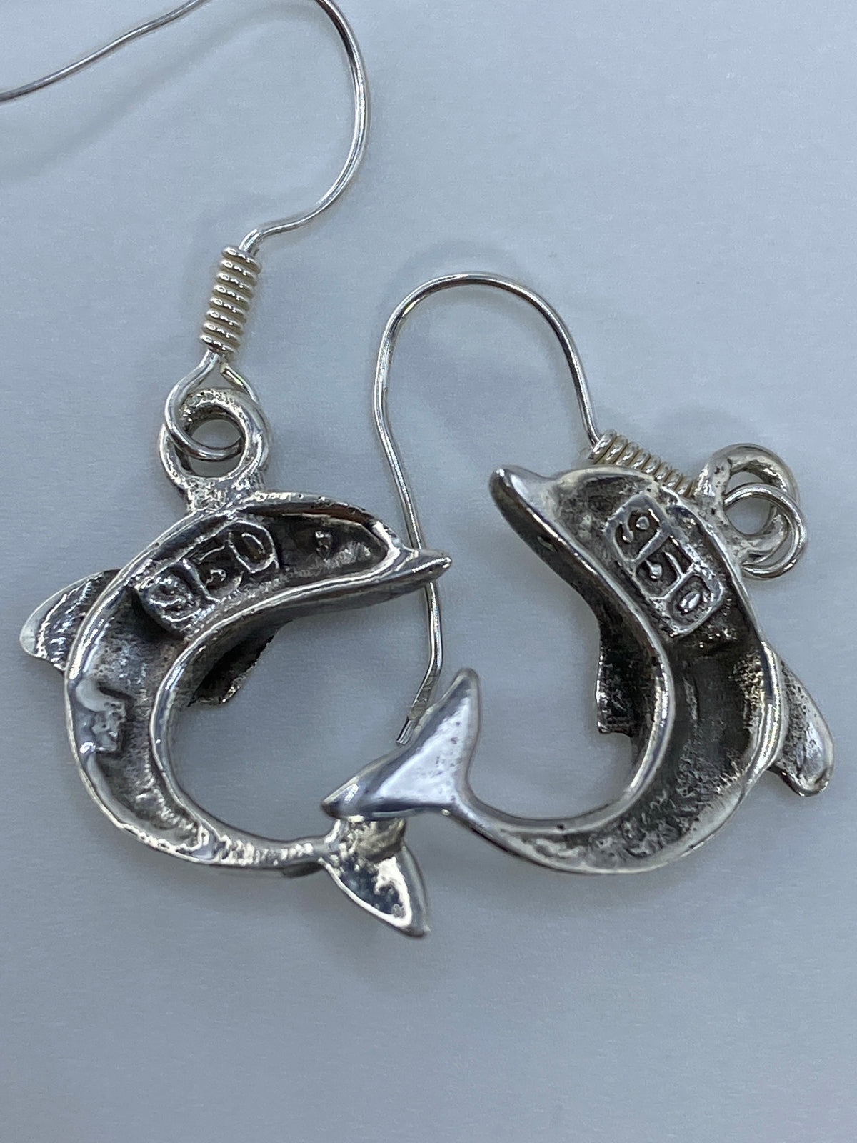 Aretes de Plata Delfín con Ópalo de Fuego — Taxco 950 — foto 5
