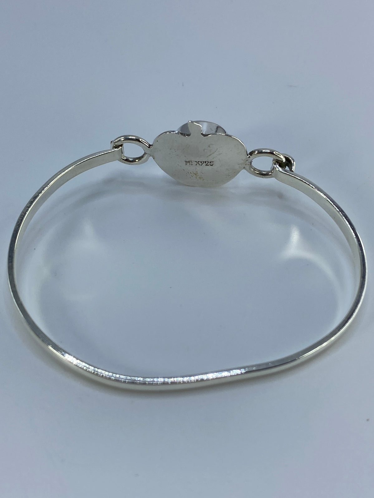 Brazalete de Plata con Coral Rojo — Taxco 925 — foto 5