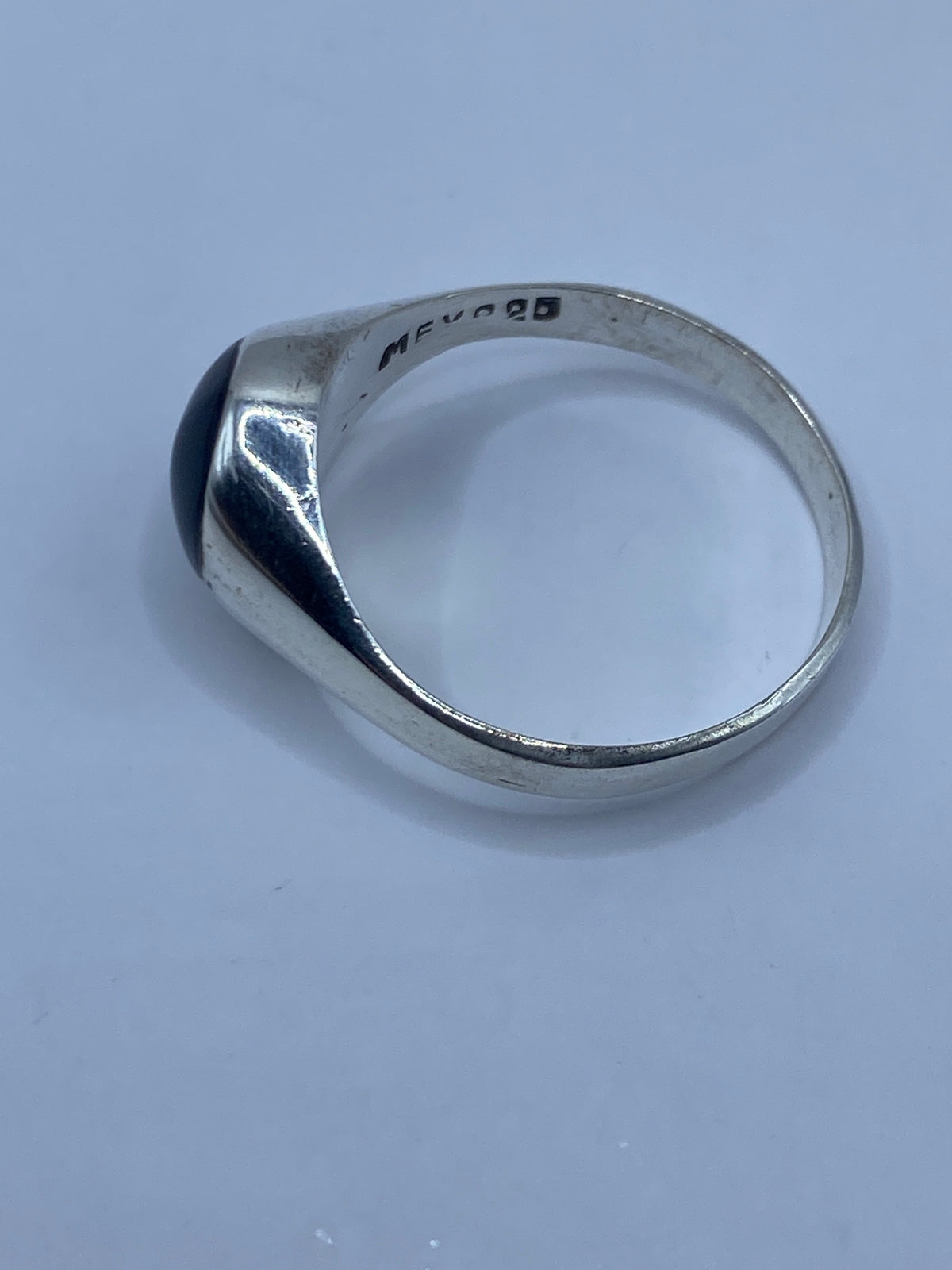 Anillo de Plata Solitario con Ónix Negro — Taxco 925 — foto 5