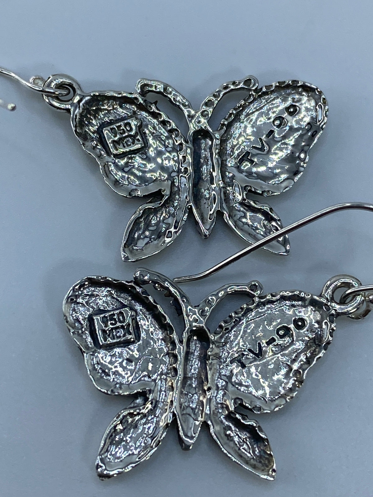 Aretes Plata 950 Floral con Ópalo de Fuego Verde — foto 5