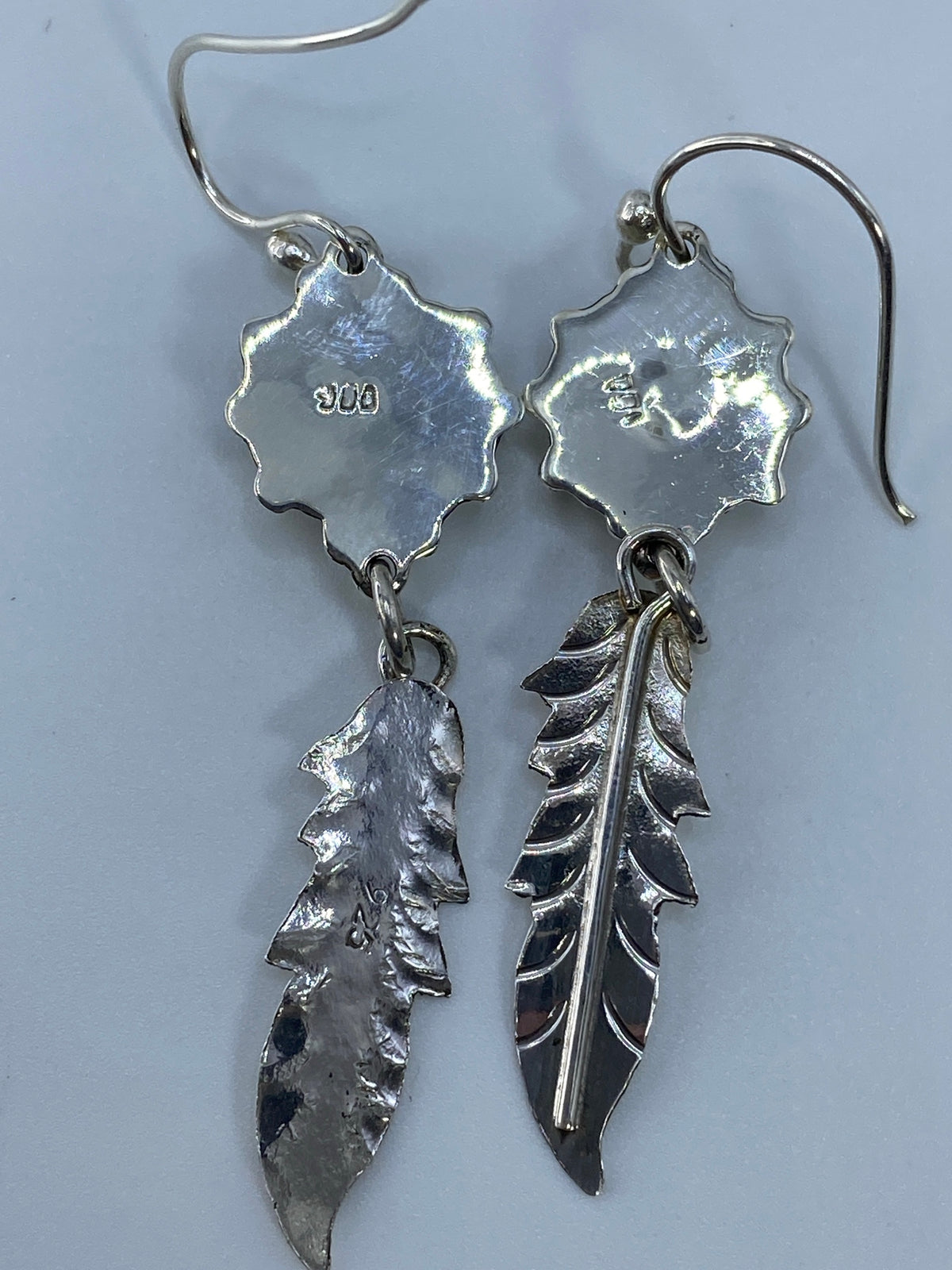 Aretes Plata Circonia Rosa Art-Déco — Taxco 925 — foto 5