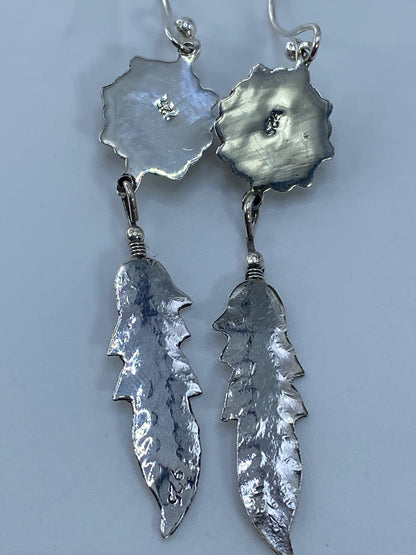 Aretes de Plata con Ópalo de Fuego Verde — Taxco 925 — foto 5