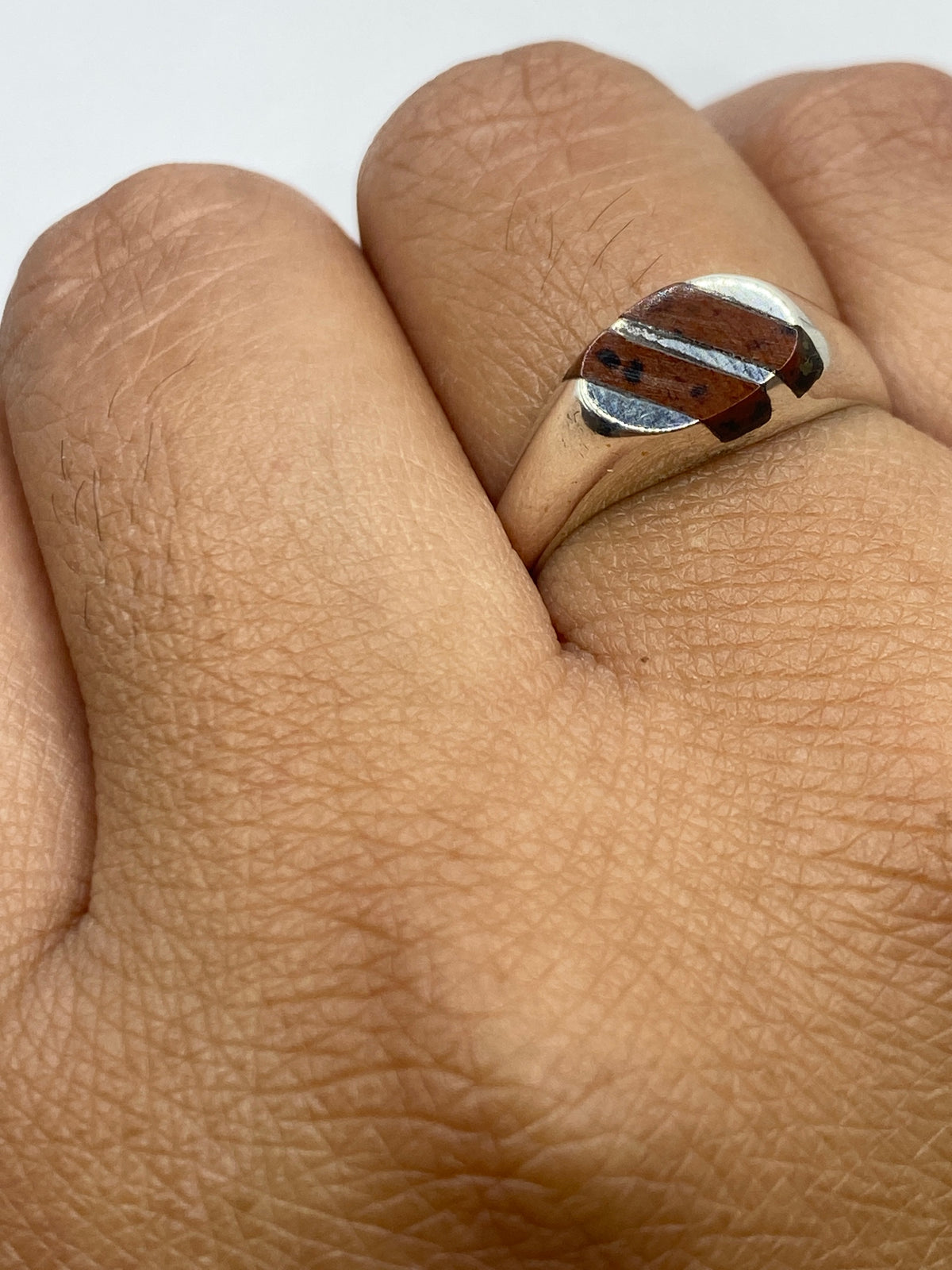 Anillo de Plata 925 con Piedra Cafe — Taxco — foto 6