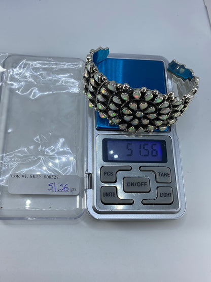 Brazalete de Plata Ópalo de Fuego — Taxco 950 — foto 7