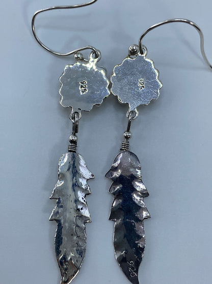 Aretes de Plata Ópalo de Fuego Verde — Taxco 925 — foto 5