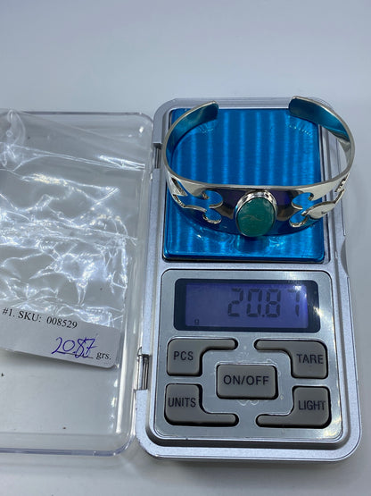 Brazalete Plata 925 con Turquesa Azul — Taxco — foto 7