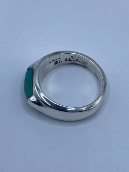 Anillo de Plata con Turquesa Azul Cielo — Taxco 925 — foto 5
