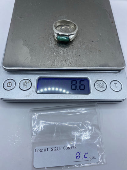 Anillo de Plata con Turquesa Azul Cielo — Taxco 925 — foto 7