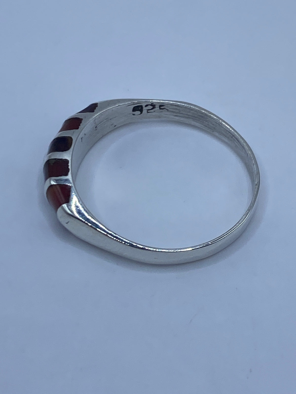Anillo de Plata 925 con Piedra Café — Minimalista Taxco — foto 5