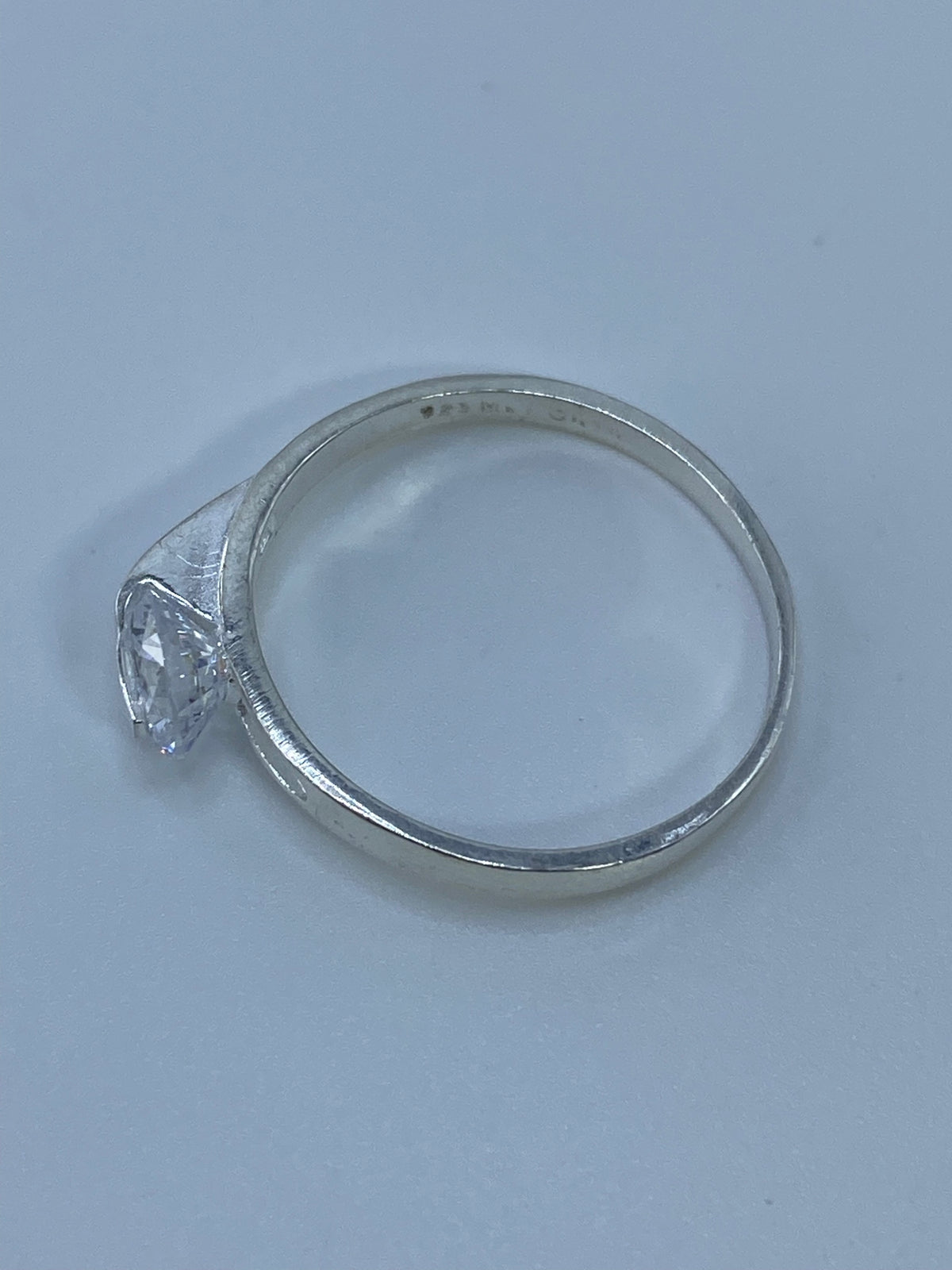 Anillo de Plata Solitario Circonia Cristalina — Taxco 925 — foto 5