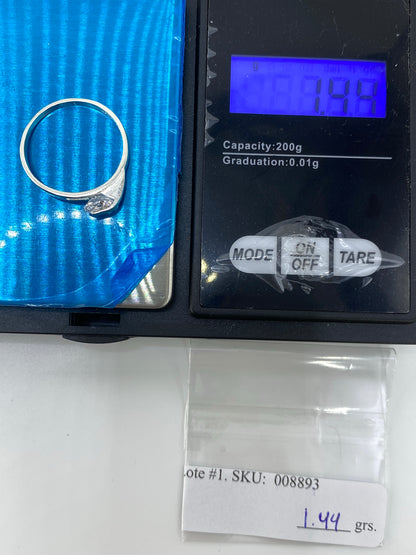 Anillo de Plata Solitario Circonia Cristalina — Taxco 925 — foto 7