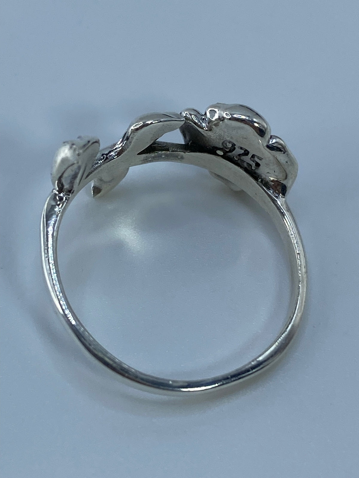 Anillo de Plata Repujado Rosa — Taxco 925 — foto 5