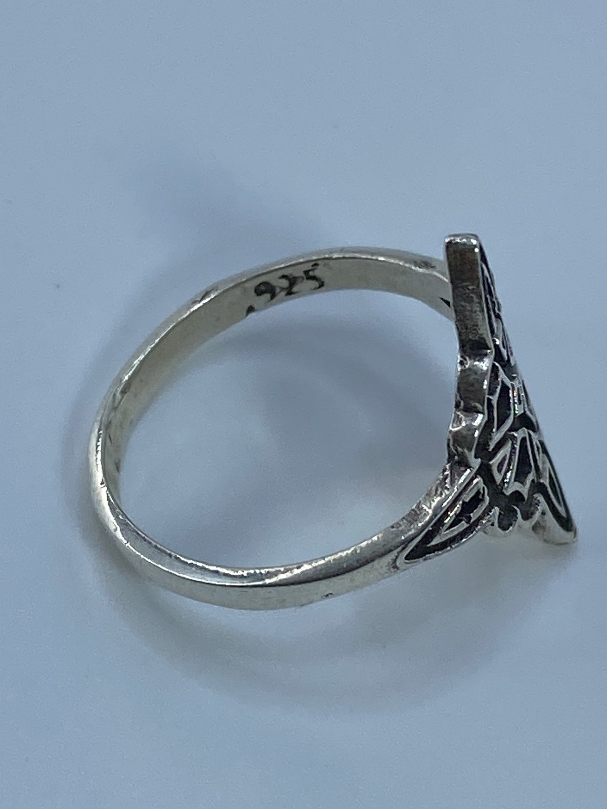 Anillo de Plata Nudo de Bruja Repujado — Taxco 925 — foto 5