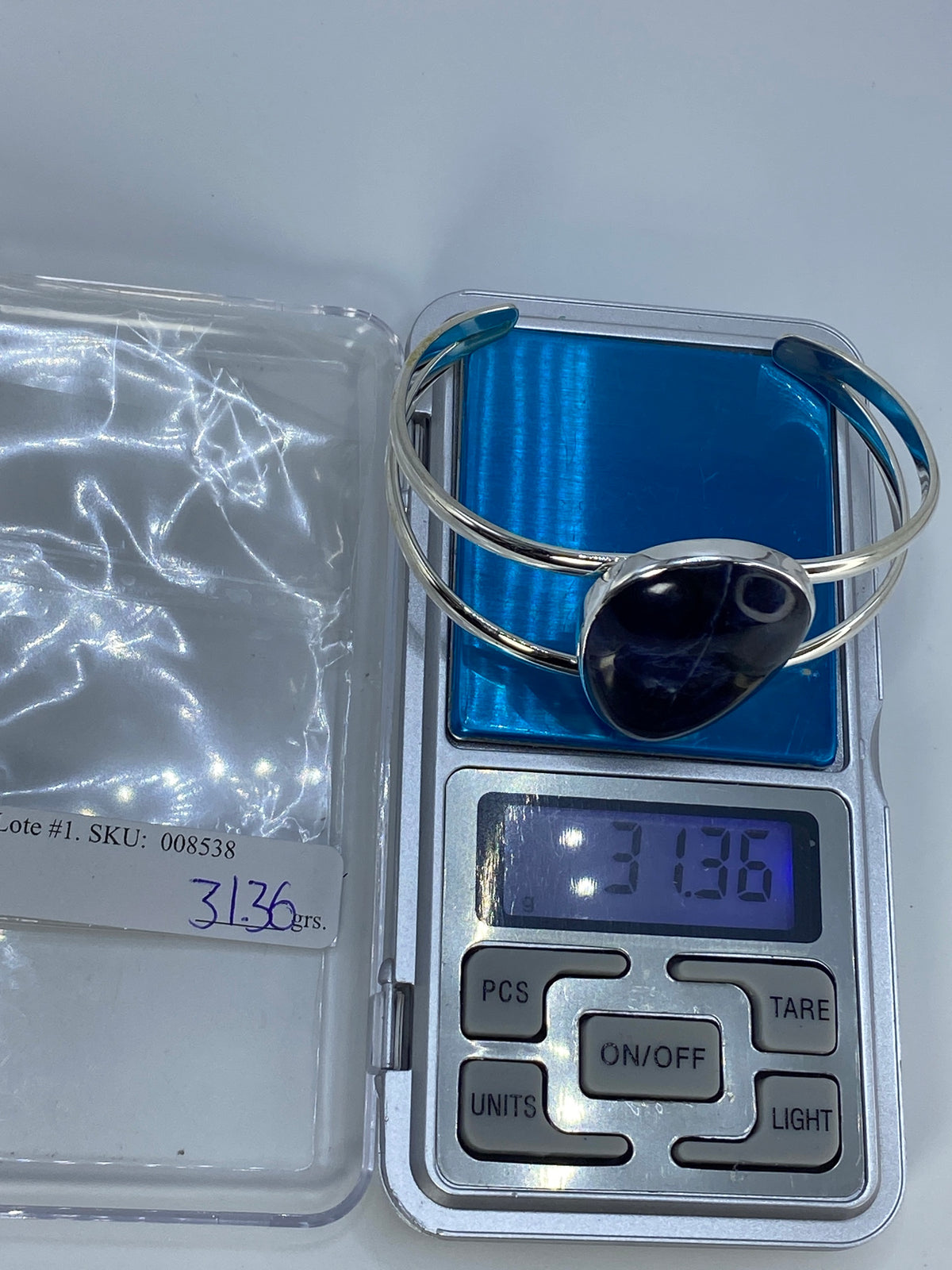 Brazalete de Plata 950 con Lapislázuli Azul — Taxco — foto 7