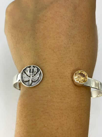 Brazalete de Plata con Circonia Café — Taxco 925 — foto 6