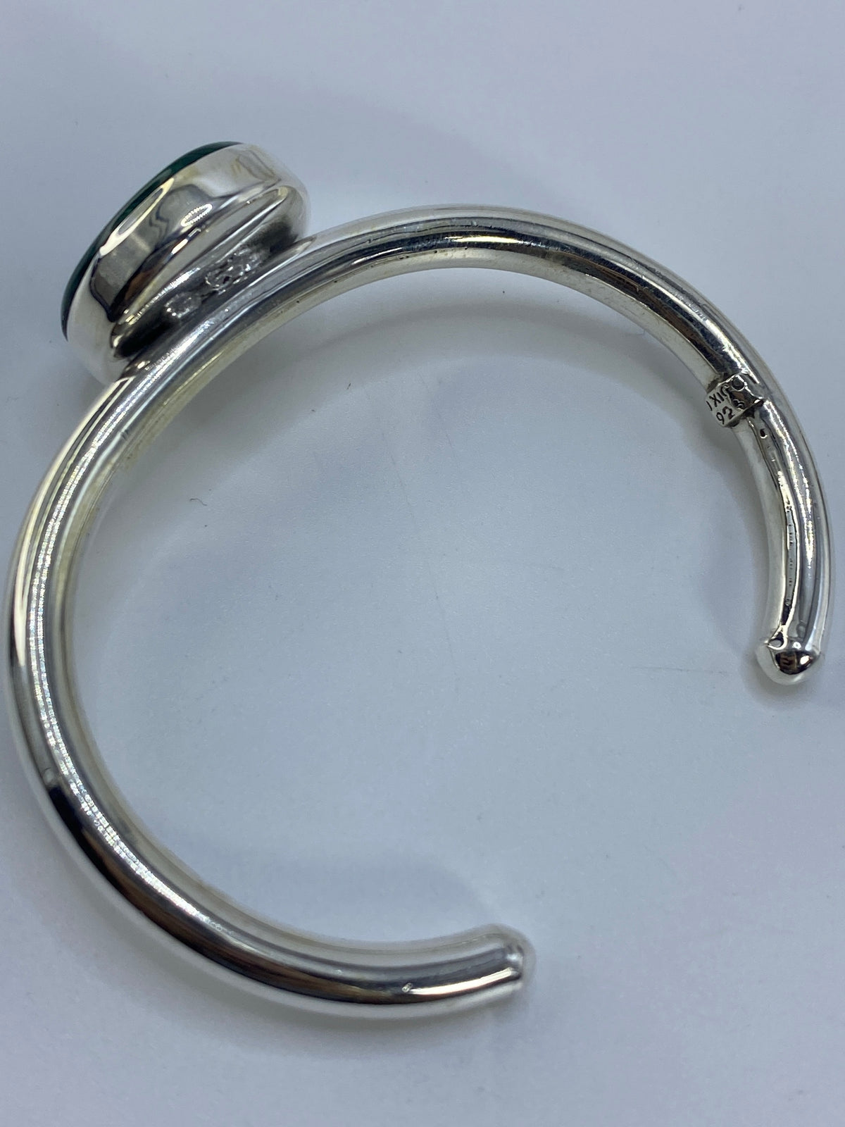 Brazalete de Plata Malaquita Verde — Taxco 925 — foto 5