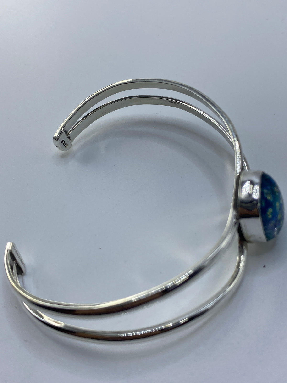 Brazalete de Plata con Piedra Multicolor — Taxco 925 — foto 5